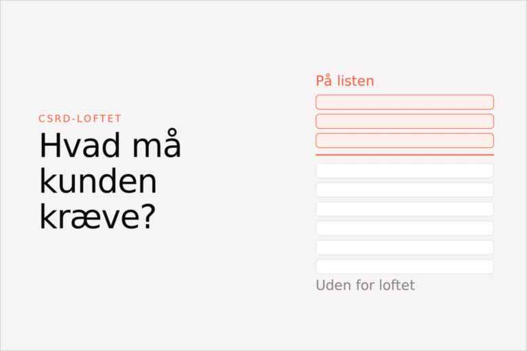 CSRD og VSME-loftet i detaljer: Hvad må dine kunder juridisk kræve af dig?